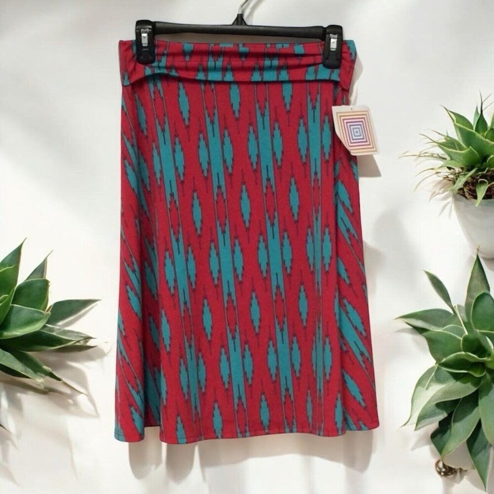 LuLaRoe Azure fold over waist midi skirt Women’s Size S Small NWT
